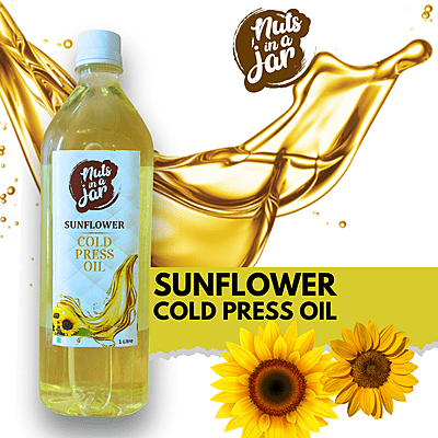 100 % Natural Nuts In A Jar Coldpress Sunflower Oil