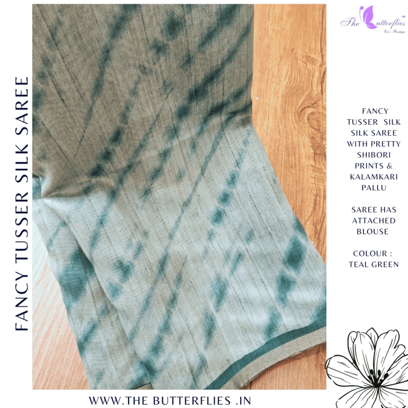 SEMI TUSSER SILK SAREE SFHSTSK23686
