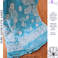 PURE GEORGETTE SILK SAREE MSKSGRS23771