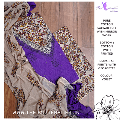 PURE COTTON SALWAR SUIT ORDCCOT24376