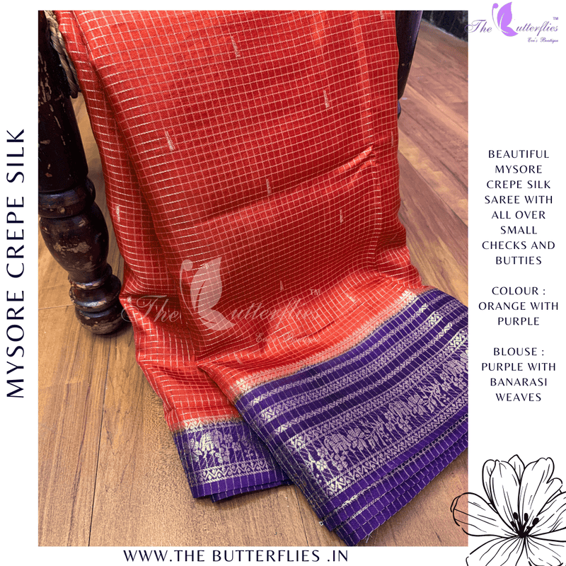 CREPE SILK SAREE NISSCRE24377