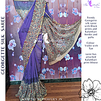 GEORGETTE SILK SAREE ORDSGRS24320 GEORGETTE SILK SAREE ORDSGRS24320