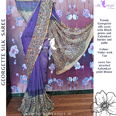 GEORGETTE SILK SAREE ORDSGRS24320