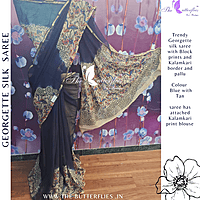 GEORGETTE SILK SAREE ORDSGRS24313 GEORGETTE SILK SAREE ORDSGRS24313