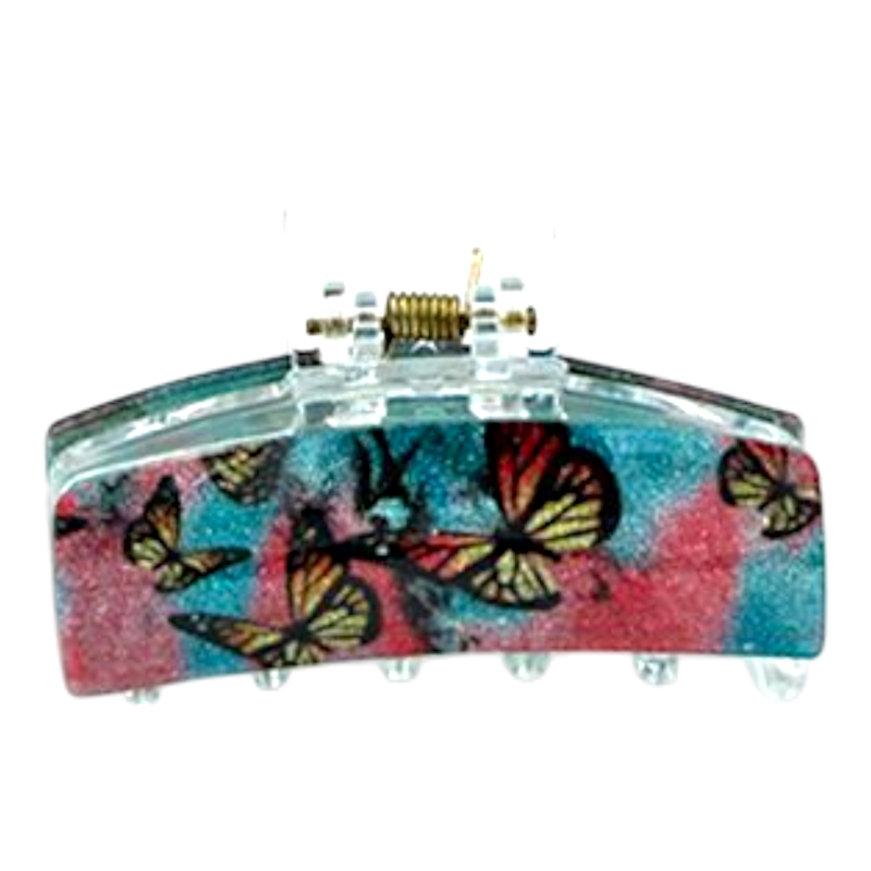 Elegant Printed Hair Claw Clip
