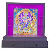 Sherawali Mata Mandir Printed on Acrylic with Storage Space | Sehrawat Brothers Sherawali Mata Mandir Printed on Acrylic with Storage Space | Sehrawat Brothers