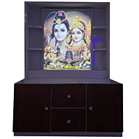 Buy Shiv Parivar Mandir with Printed Acrylic and Storage Space | Sehrawat Brothers