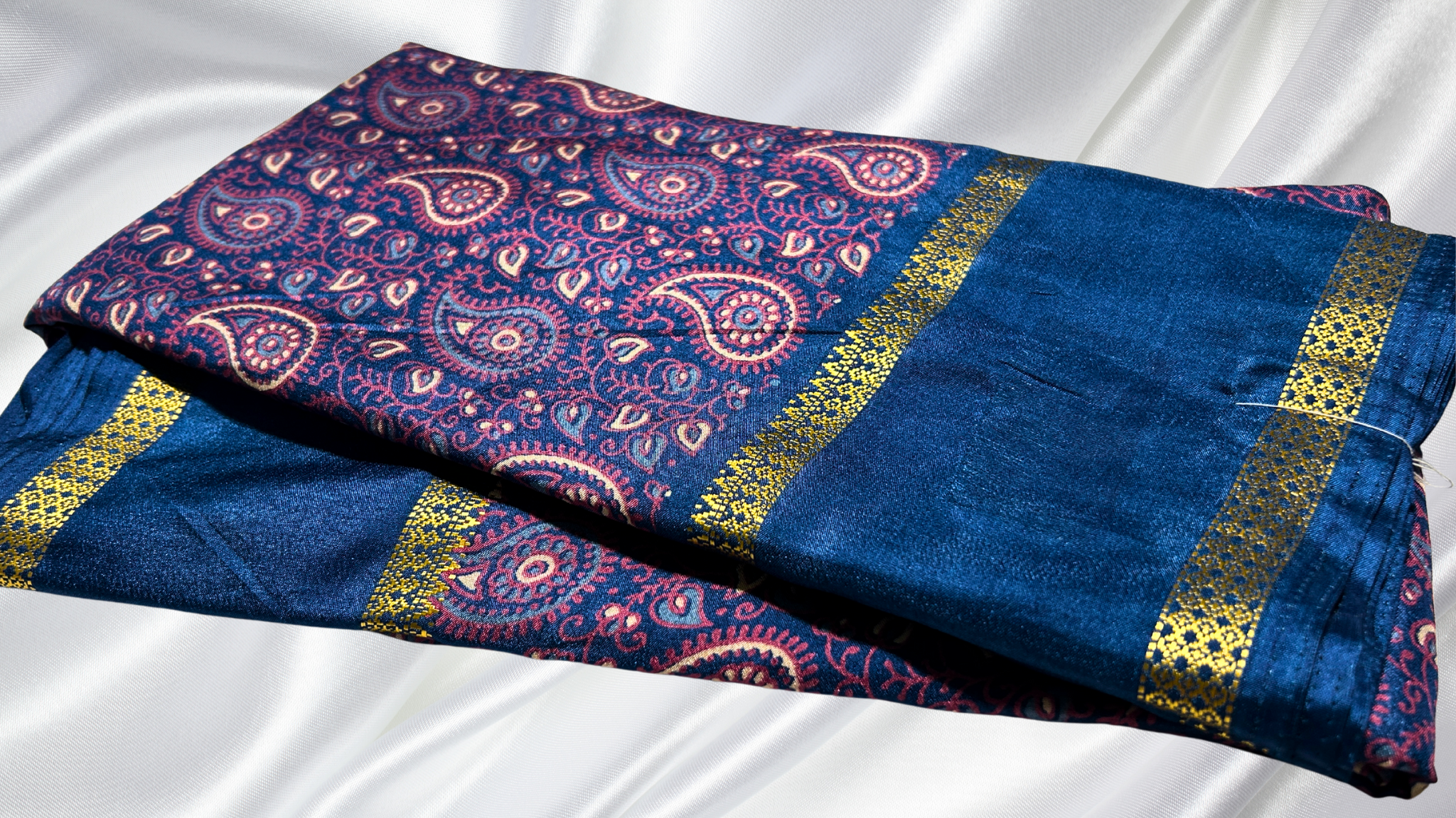 Binny Manga Digital Silk Saree - Ramar Blue