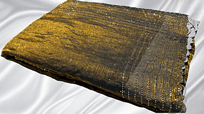 Darbar Space Silk Stone Work Saree - Golden Gray