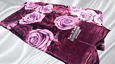 Butter Silk Soft Rose Saree - Dark Plum