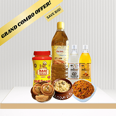 Family Festive Combo – Premium Ghee, Oils, and Traditional Sweets