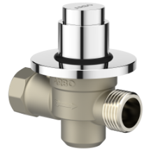 MP-5220 Metropole Forged Brass WC Flush Valve 32mm (1.25" Inch) With Exposed Shut Off Provision & Round Plate