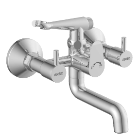 EL-1821 Wall Mixer 2 In 1 With Crutch, Connecting Legs With Wall Flange