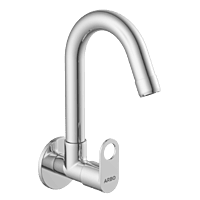 NE-1608 Sink Cock With Swinging Spout With Wall Flange (Wall Mounted Model)