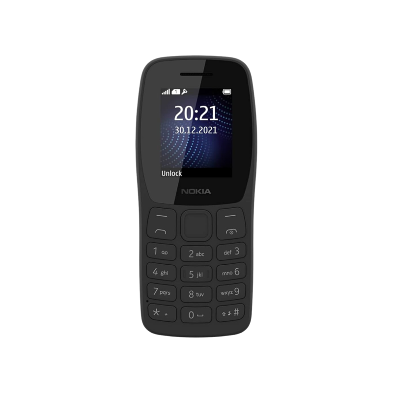 Nokia 105 Single Sim (Black) with charger Nokia 105 Single Sim (Black) with charger
