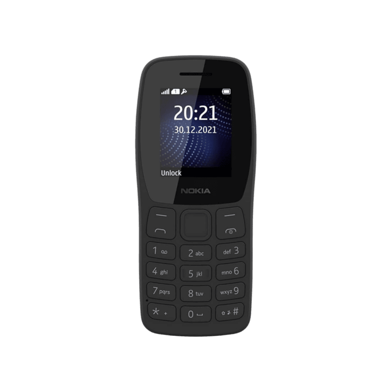 Nokia 105 Classic Dual Sim (Charcoal) With Charger Nokia 105 Classic Dual Sim (Charcoal) With Charger