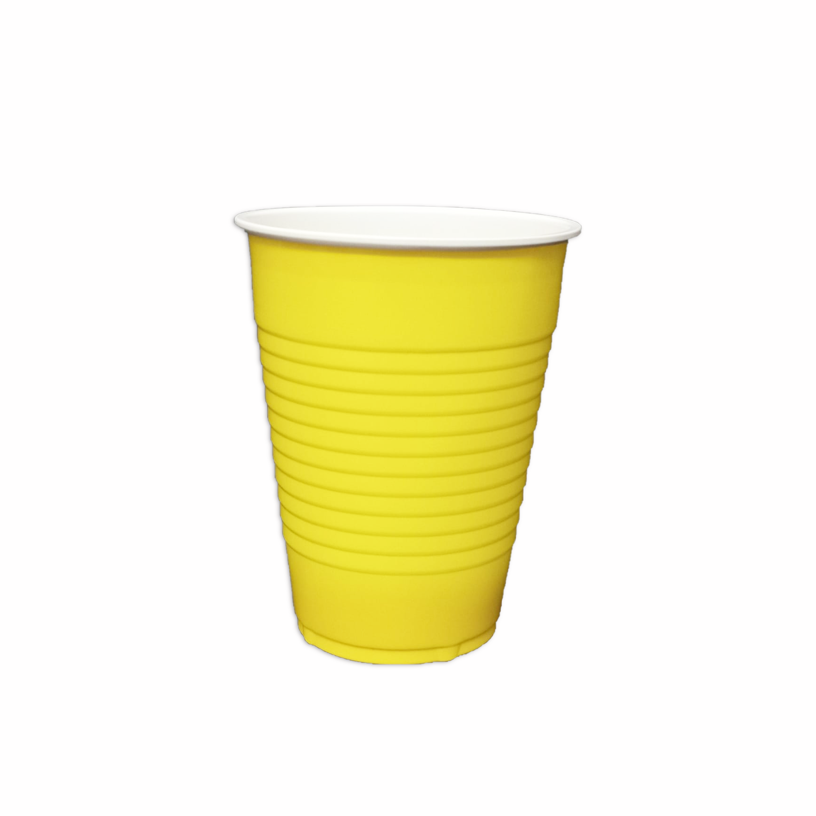 Set of 10 Yellow Pong Glasses | Reusable | Beer Pong | 450ml Drinking Glasses for Holi Diwali Halloween Christmas New Year Bachelor & Wedding Parties