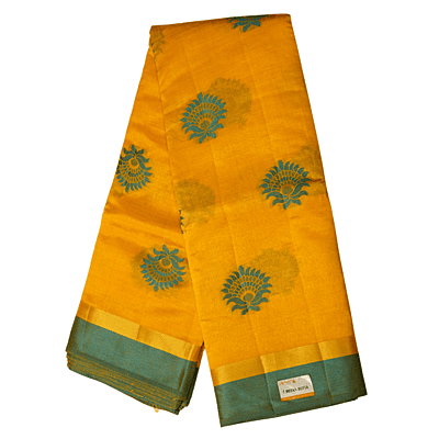 T.Meena Butta Saree (Yellow)