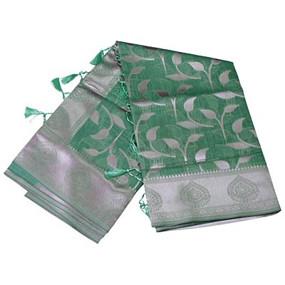 Shloka Saree (Pista)