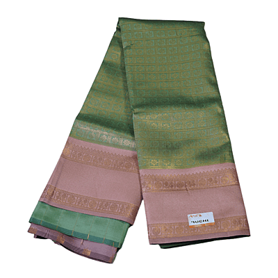 Ruchi Saree (Light Green + Peach)
