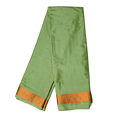 Mysore Silk Saree (Pista Green)