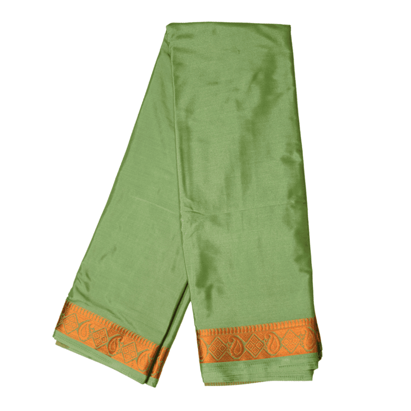 Mysore Silk Saree (Pista Green)