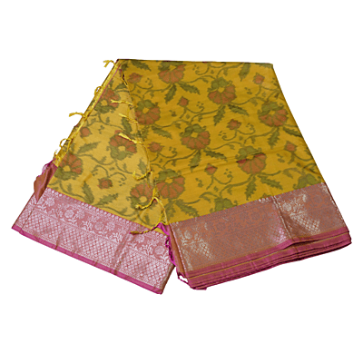 Kocham Palli Saree (Yellow)