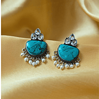 Kavya Studs- Turquoise Blue Kavya Studs- Turquoise Blue