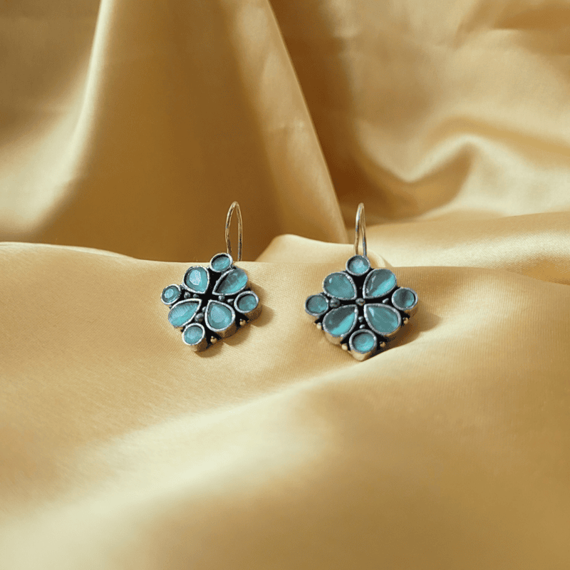 Roop Earrings- Sea Blue
