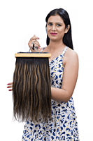 Ash-Brown Balayage | Seamless | 3-Piece Set | Clip-In Volumizers