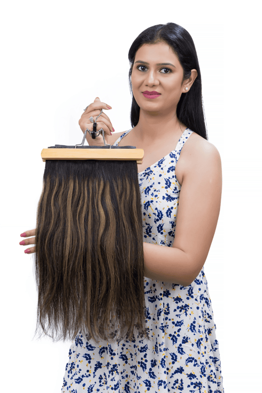 Ash-Brown Balayage | Seamless | 3-Piece Set | Clip-In Volumizers