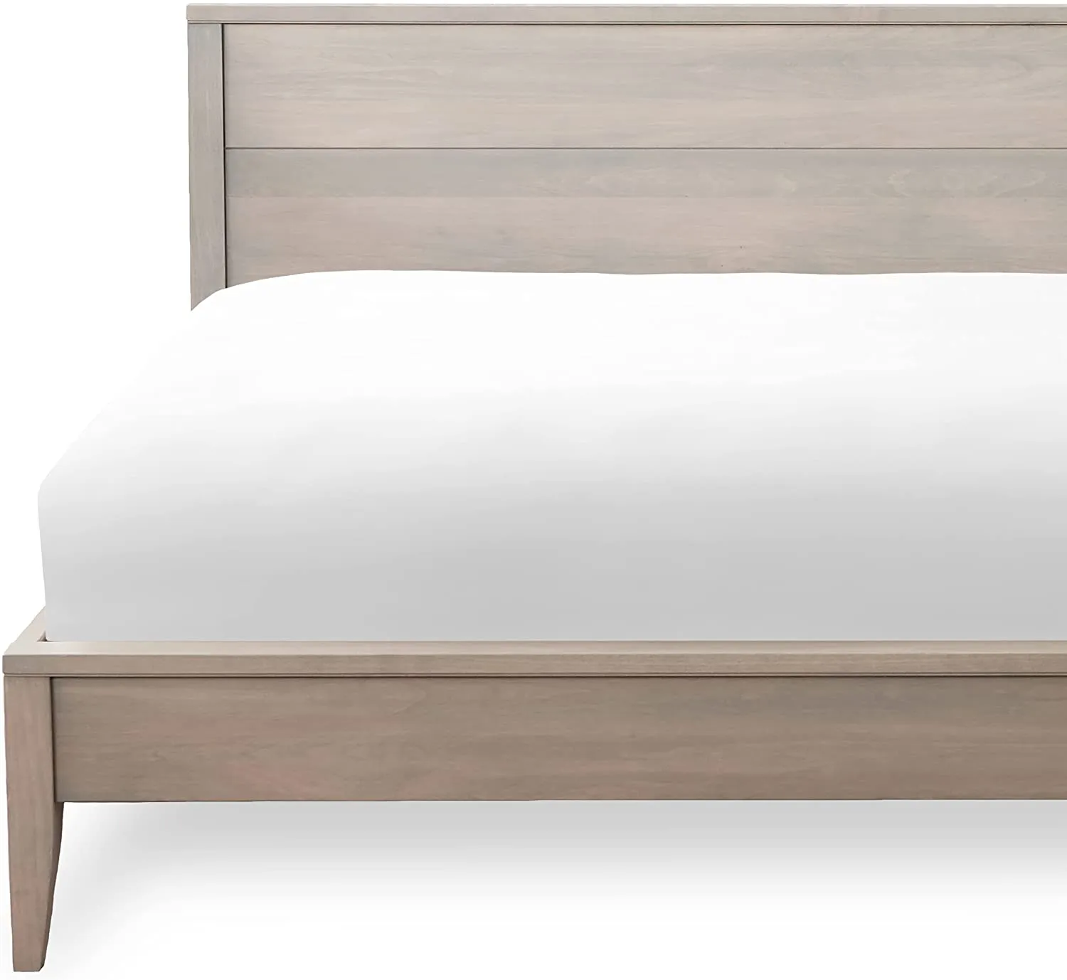 Fitted Bedsheet Glace Cotton 300 TC - Plain - White Fitted Bedsheet Glace Cotton 300 TC - Plain - White