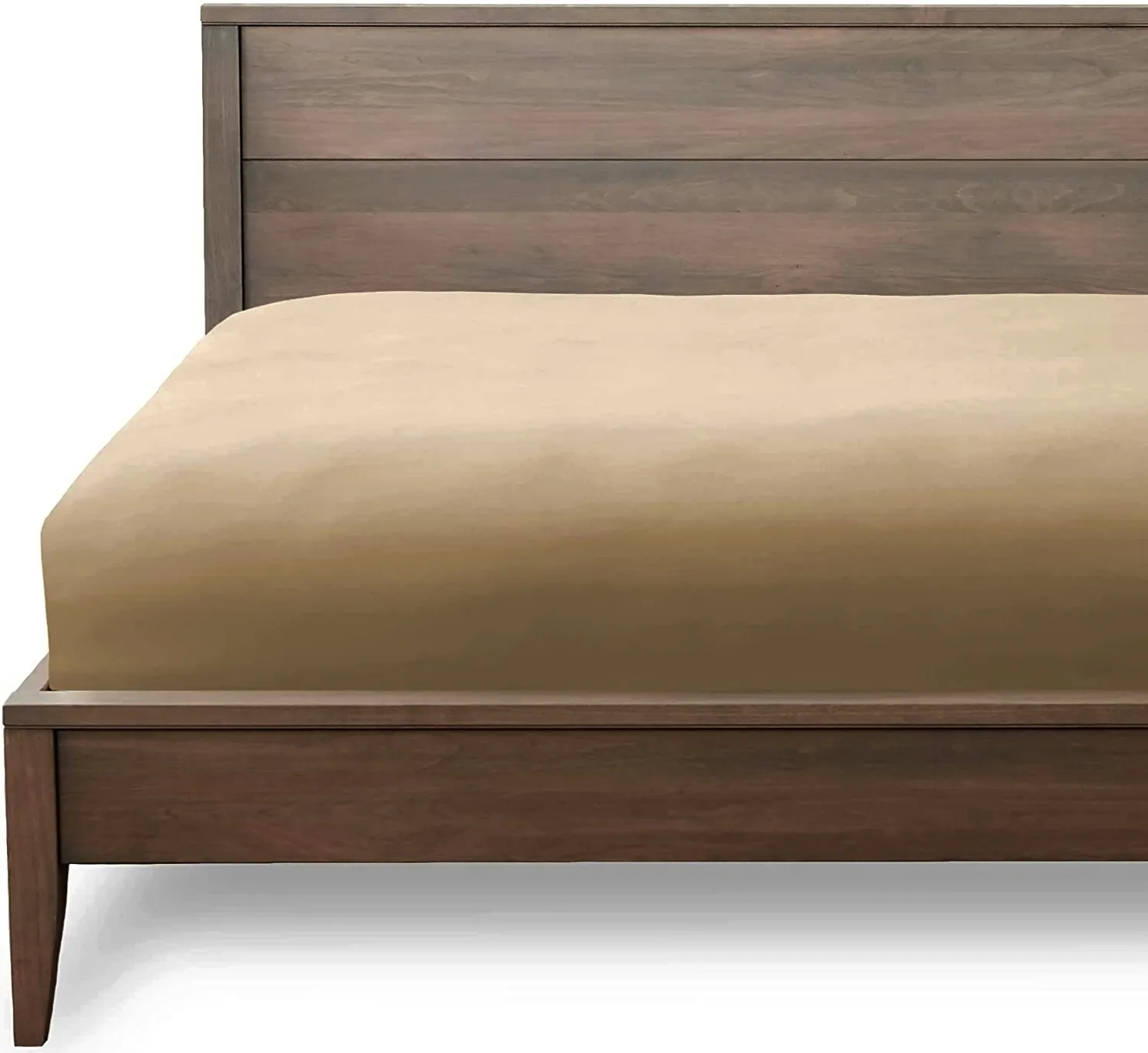 Bedsheet (Fitted) Glace Cotton 300 TC - Plain - Desert Beige Bedsheet (Fitted) Glace Cotton 300 TC - Plain - Desert Beige