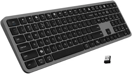 ZEBRONICS K5002MW Slim Wireless Keyboard with in-Built Battery, Copilot AI Key, Windows | Mac | iOS | Android, Scissor Switch, 3 Bluetooth + 2.4Ghz, 109 Keys, 13 Multimedia Keys, Type C Charging