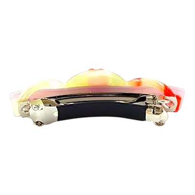 Elegant Flower & Stone Hair Barrette
