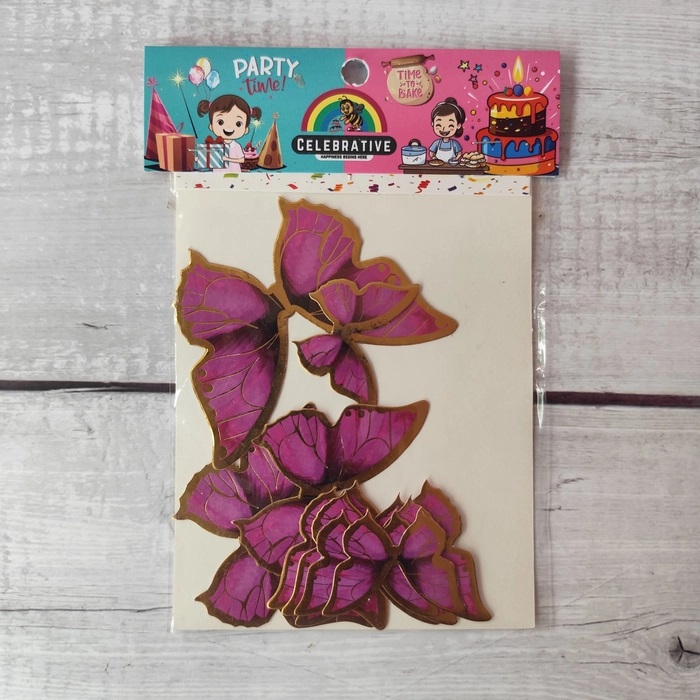 10 Pcs Royal Purple Butterfly Topper Without Stick 10 Pcs Royal Purple Butterfly Topper Without Stick
