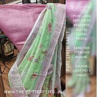 PURE LINEN SAREE YBRSLIN22247