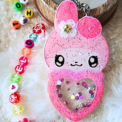 MY MELODY/HELLOKITTY/SHAKER KEYCHAIN