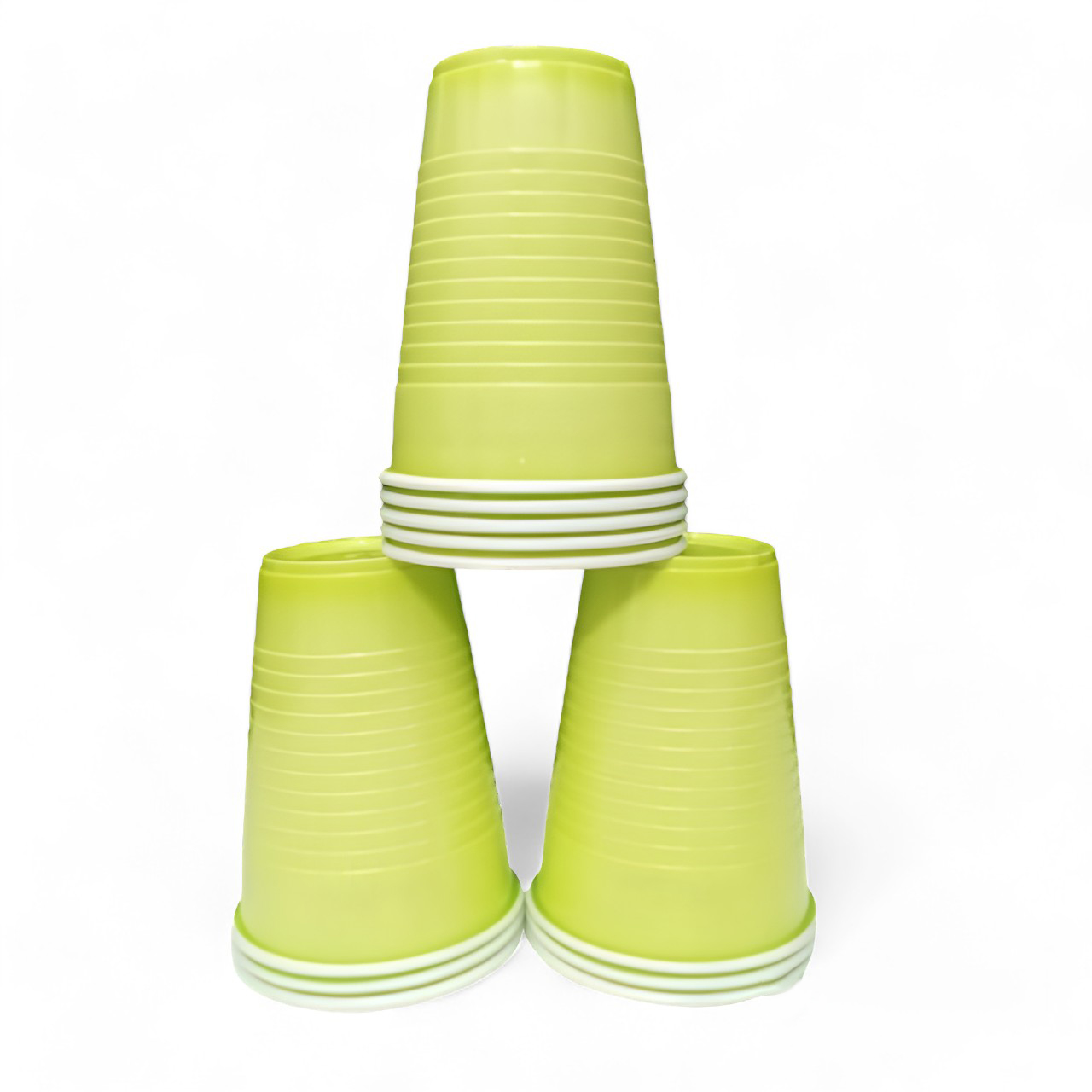 The Magic Balloons -Green Glass 360ml Reusable and Recyclable Green Drinking Cups Pack of 50pcs -12oz Leakproof Drinking Glasses Great for Cold Drinks Juices Games and More Party & Event Supplies