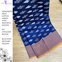 IKKAT  MERCERISED  COTTON SAREE   BGHSDIC23315