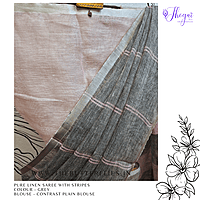 PURE LINEN SAREE YBRSLIN23596 PURE LINEN SAREE YBRSLIN23596