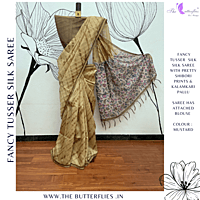 SEMI TUSSER SILK SAREE SFHSTSK23687