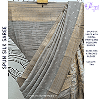 BEAUTIFUL SPUN SILK SAREE KCVSCRE23560