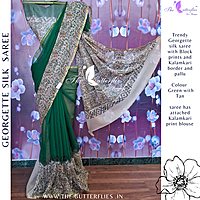 GEORGETTE SILK SAREE ORDSGRS24317 GEORGETTE SILK SAREE ORDSGRS24317