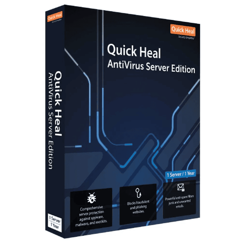 Quickheal® AV Server Win 2003/08/12/16/19 (1 Server) (1 yr) RENEWAL Quickheal® AV Server Win 2003/08/12/16/19 (1 Server) (1 yr) RENEWAL