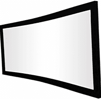 Eurros 133" Micro Acoustic Woven 4K Curved Fixed Frame Screen Eurros 133" Micro Acoustic Woven 4K Curved Fixed Frame Screen