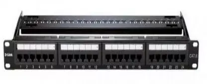 Cat6 UTP 24 Port Loaded Patch Panel