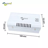 Multybyte CCTV Power Supply SMPS - 4Ch Metal