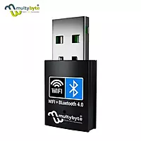 Multybyte AC150 Mbps USB Wi-Fi and Bluetooth Dongle