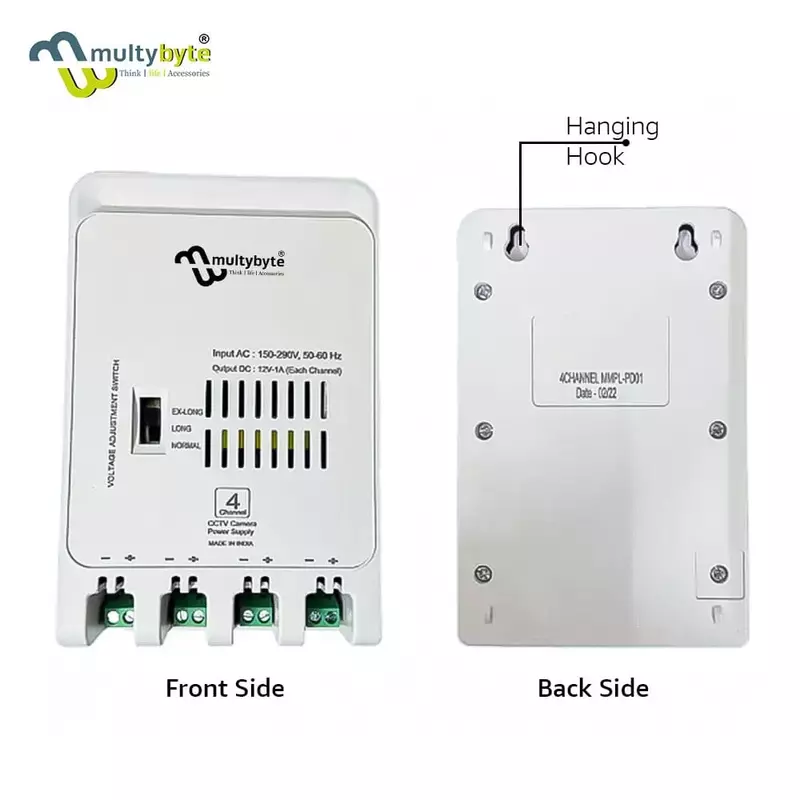 CCTV Power Supply SMPS 12V 5A - 4 Ch